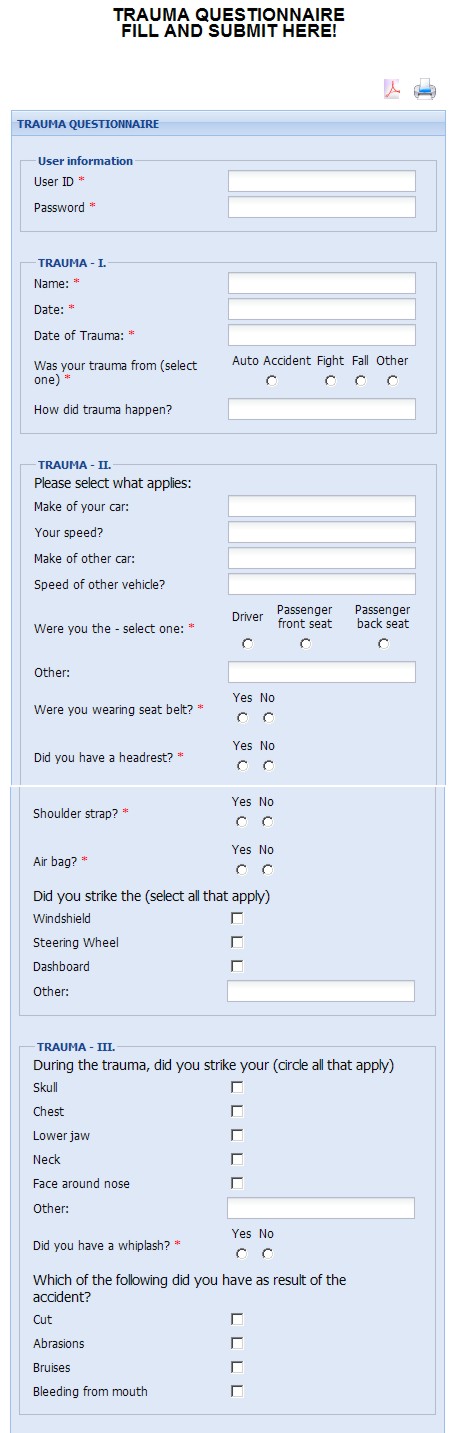 An Image Example of Trauma Diagnostic Questionnaire