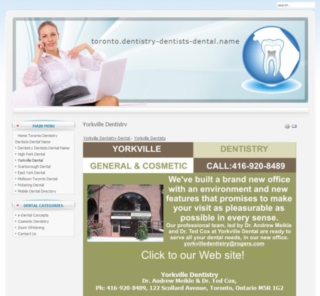 Yorkville Dentistry in Toronto - Click to the Web site